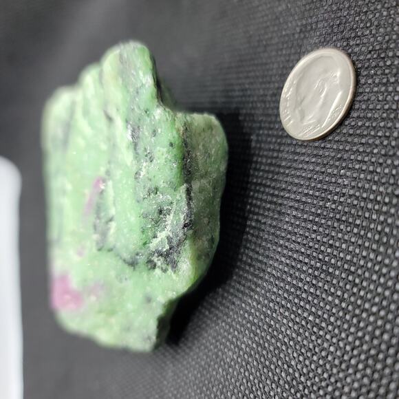 Ruby And Epidote Quartz Crystal Rough Mineral Specimen - Picture 4 of 4